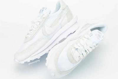 Sacai Nike Ldwaffle White Nylon Mid