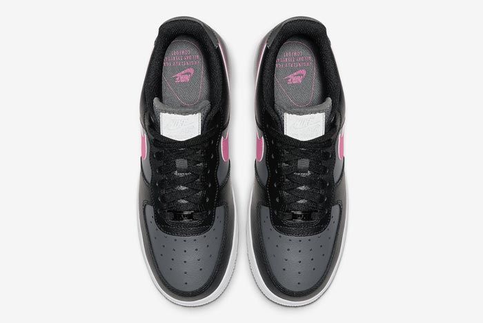 Nike Air Force 1 Black Grey Pink Top