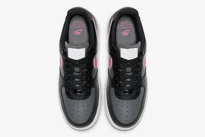 Nike Air Force 1 Black Grey Pink Top