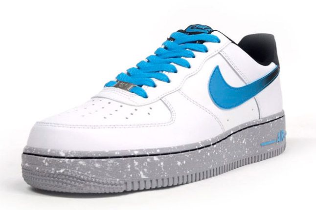 Nike Air Force One Low Grey Speackle Quater Front 1