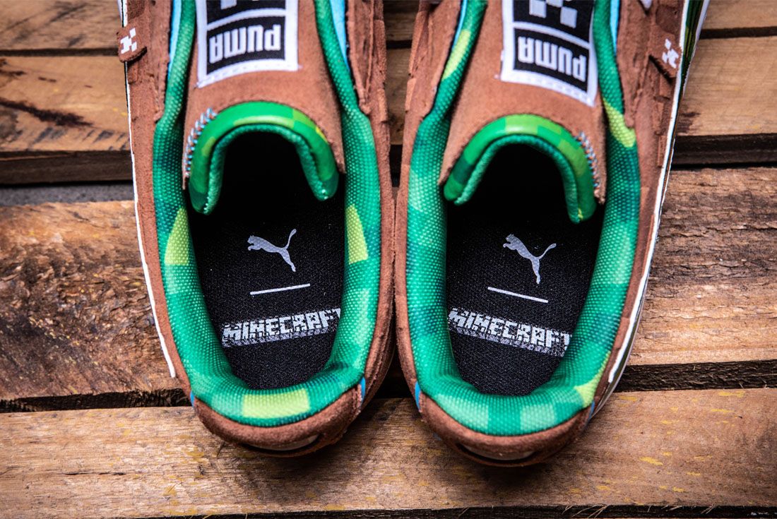 Closer Look: Minecraft x PUMA Suede Collaboration - Releases