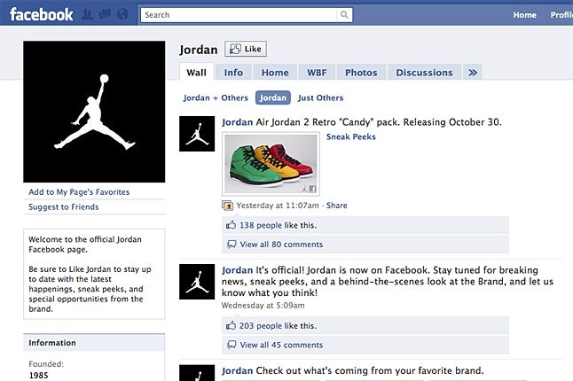 Jordan Brand Facebook 1