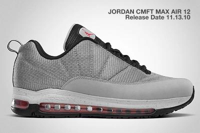 Jordan Cmft Max Air 12 Silver Black 1
