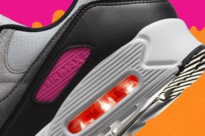 Nike fabric nike free hyper venom running shoes kids brooks AM90 Dunkin Donuts Collaboration Pink Black Orange Gray