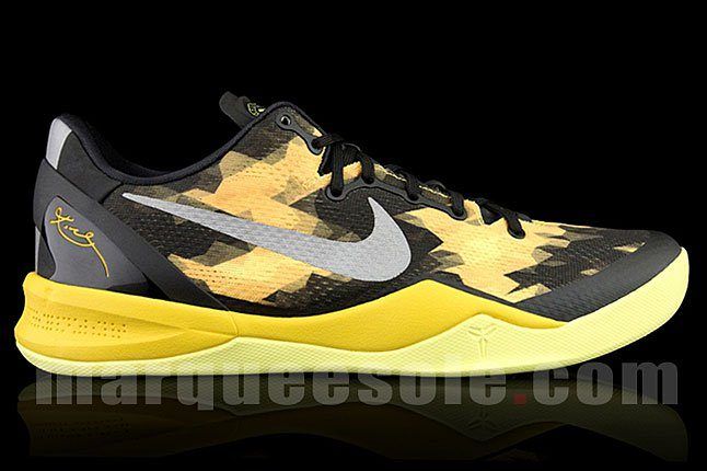 Nike Kobe 8 (Black + Yellow) - Sneaker 