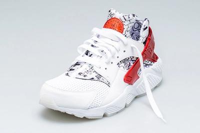 Nike Air Huarache Qs White Red Shoe Palace 7 Sneaker Freaker