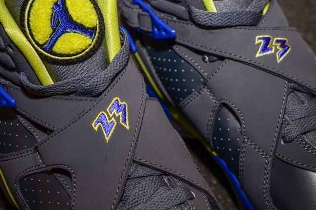 Air Jordan 8 Gs Laney Midfoot Detail 1