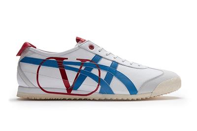 Valentino Onitsuka Tiger Mexico 66 White Blue Red Side
