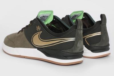 Nike Sb Project Ba Premium Sequoia Metallic Gold Heels