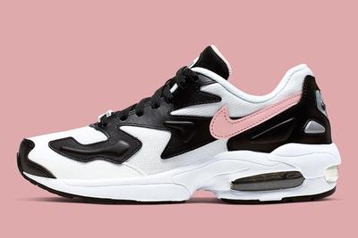 Nike Air Max 2 White Black Pink Lateral Side