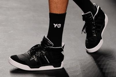 Y3 Socks Black High Top Sneaker 1
