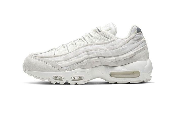 Comme Des Garcons Nike Air Max 95 White Lateral Side Shot
