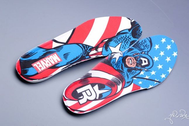 captain america flip flops