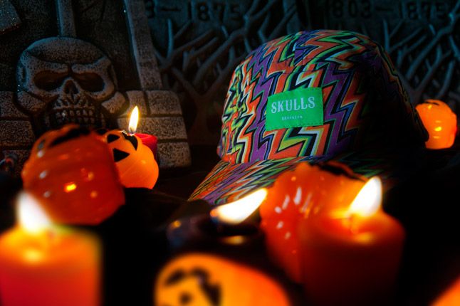 Halloween Skulls Handmade Cap 1