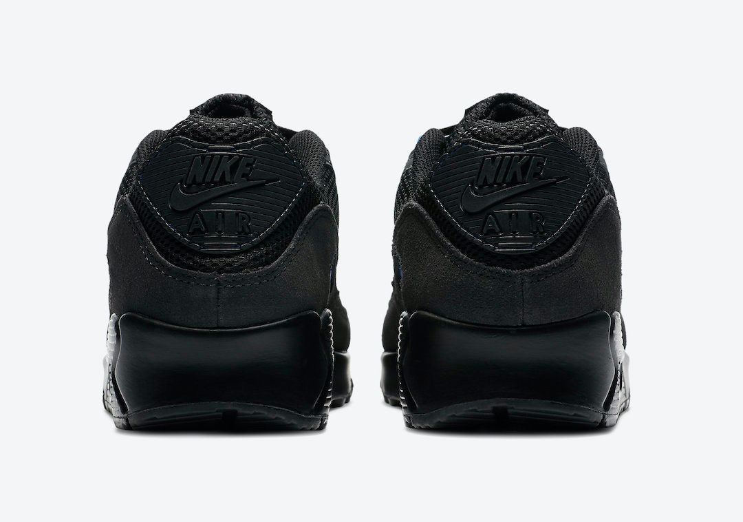  Nike Air Max 90 Black Royal Heel