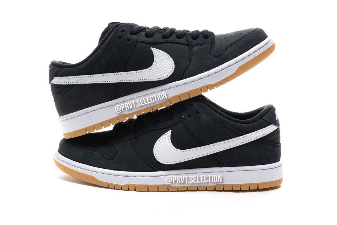 The nike sb black and grey Nike SB Dunk Low Arrives Rocking Classic Gum Soles - Sneaker