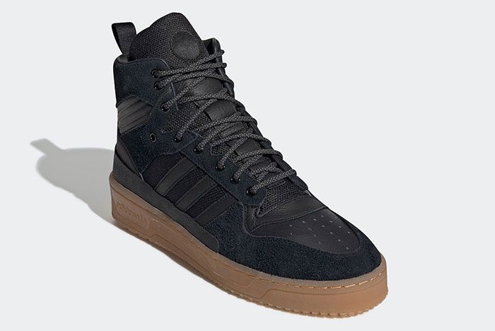 Adidas Rivalry Tr Black Gum Ee8186 Front Angle