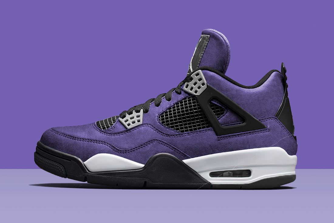 in Purple Air Jordan 4s Sneaker Freaker