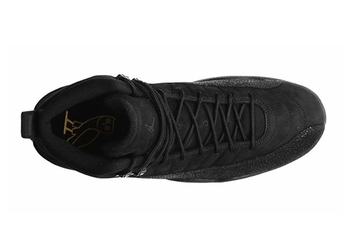 Jordan 12 ovo on sale black and white