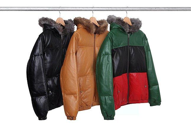 Supreme Leather Jacket Hood Rack Three 1