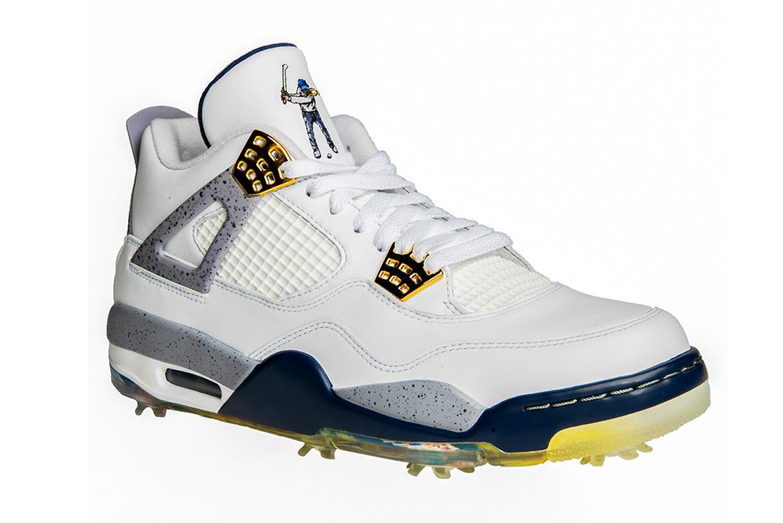 Brand New Size 10 - Jordan 4 x Eastside Golf White/Midnight