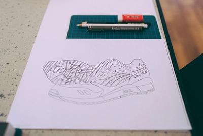 Asics Gel Lyte Iii 30Th Anniversary Sneaker Sketching Masterclass Drawing Paper