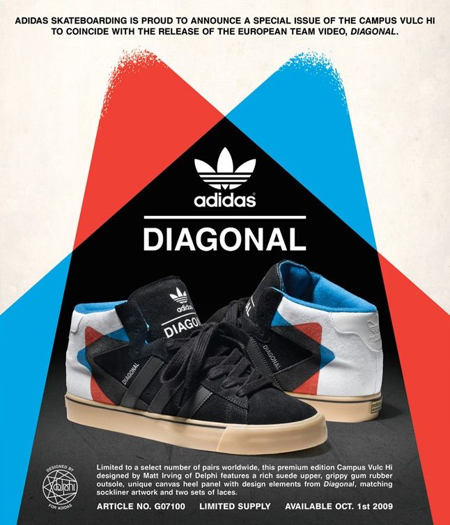 Estándar Intuición Inclinado adidas Skate - Diagonal - Sneaker Freaker