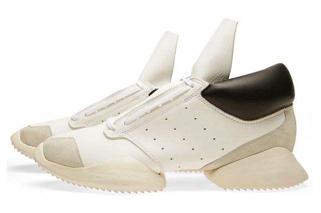 Derechos de autor Correspondiente a Extra Rick Owens X adidas Runner (White/Black) - Sneaker Freaker