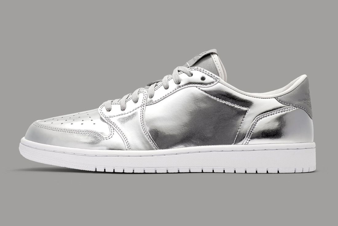 Air Jordan 1 Low Swooshless Pinnacle (Silver) - Sneaker Freaker