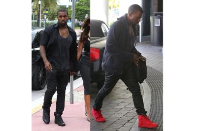 Kanye West Balenciaga Sneakers And Yeezy 2