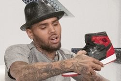 Thumb Mache Chris Brown Jordans