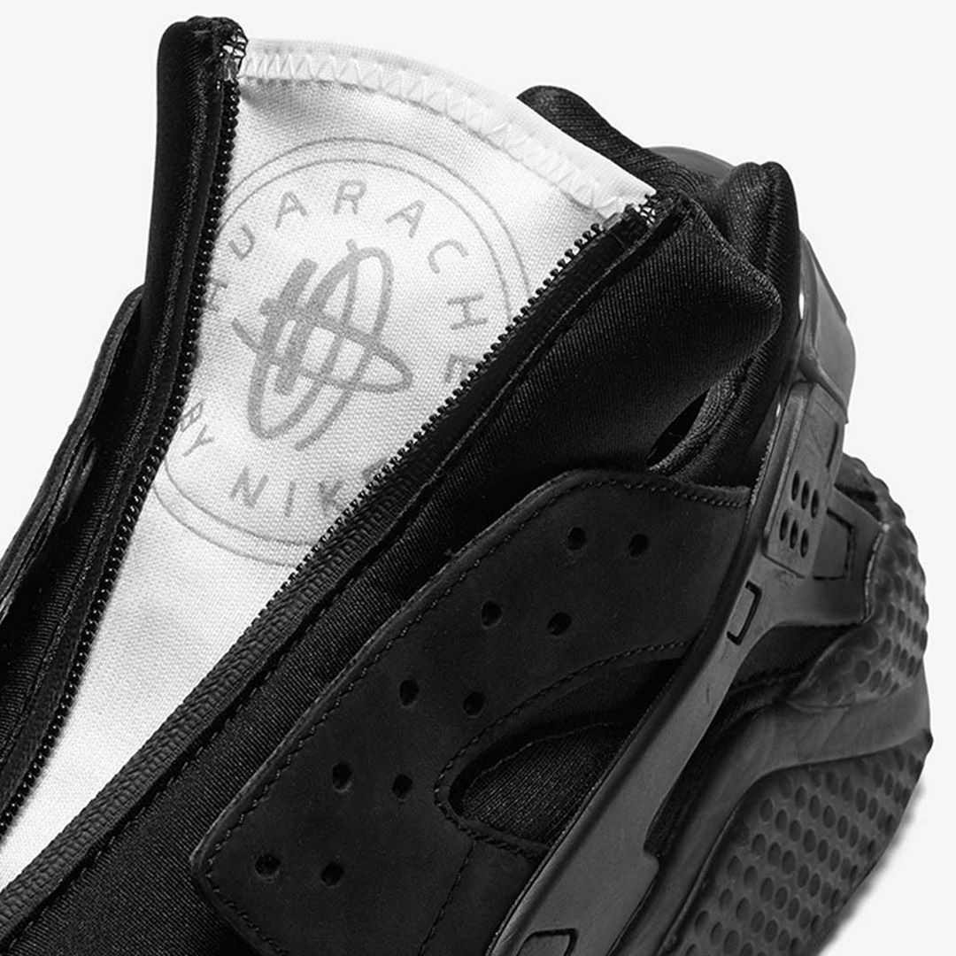 Nike's 'NYC' Huarache Wears All Black and a Slick Zip Sneaker Freaker
