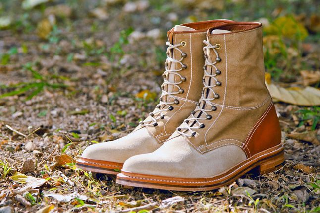 Garbstore X Grenson 2012 Fall Winter Collection High Leg Boot Tan Pair 1