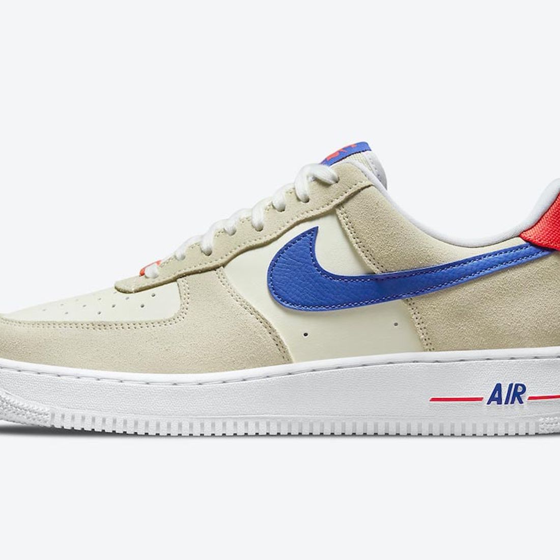 blue red and white air force 1