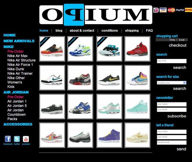 opium sneaker store