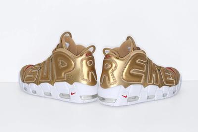 Supreme Nike Air More Uptempo Gold 1
