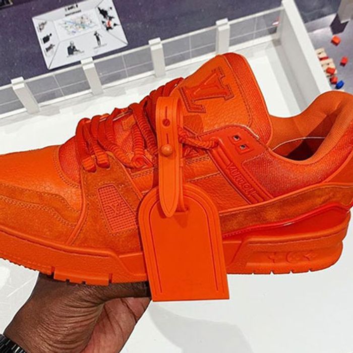 Virgil Abloh x Louis Vuitton Trainer Sneakers - 1A811L Orange