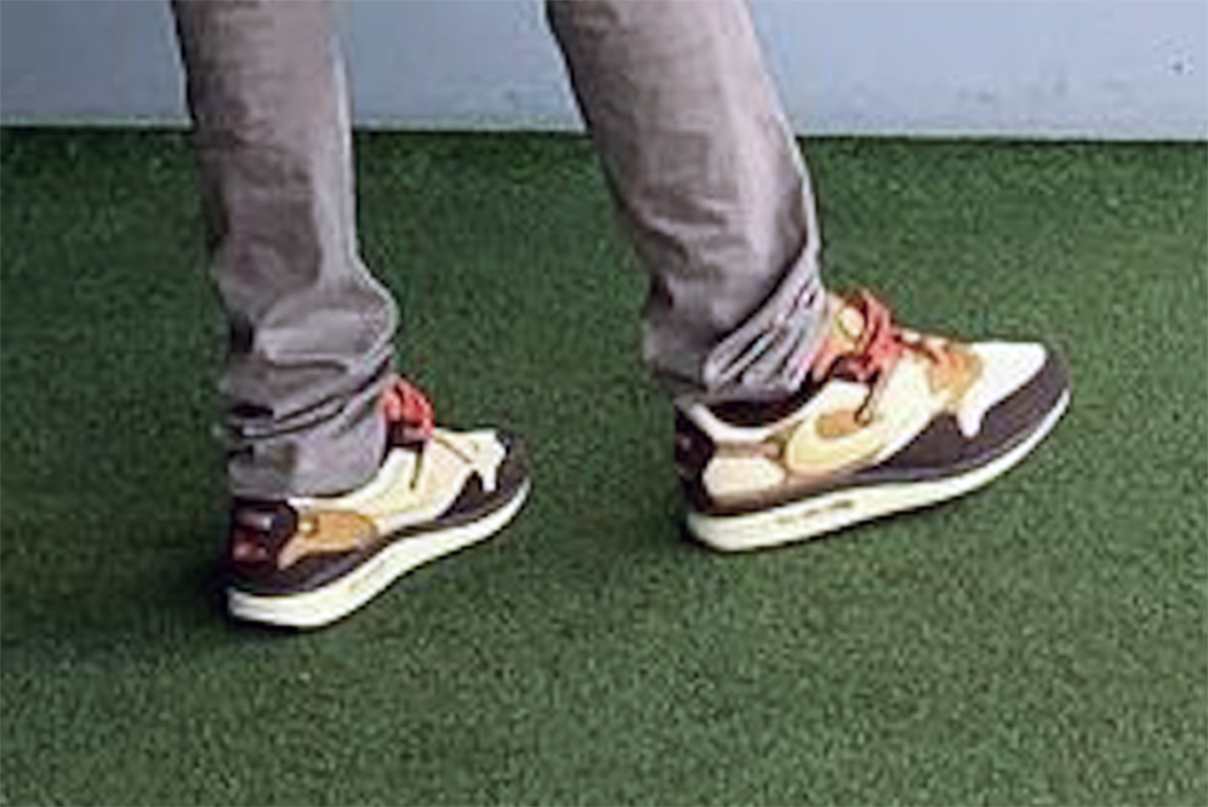 Another Look at Travis Scott Wearing His Nike Air Max 1 'Cactus