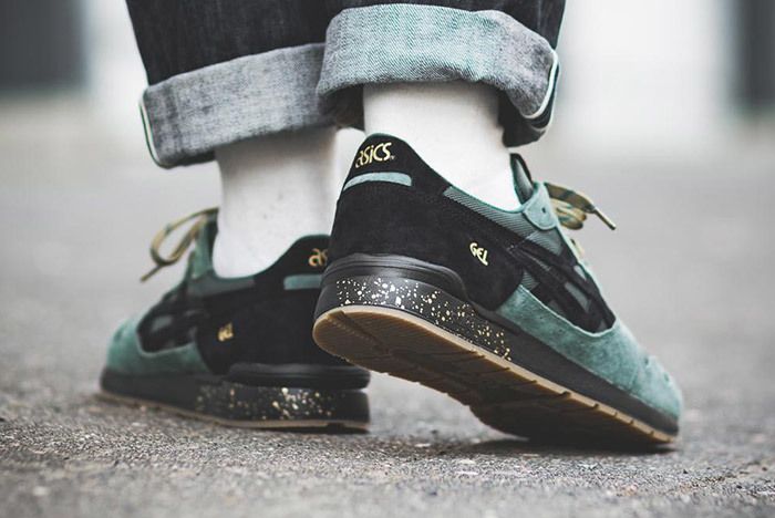 asics gel lyte dark forest black