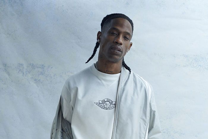 Travis Scott Wearing The Air Dior Collection Front Shot