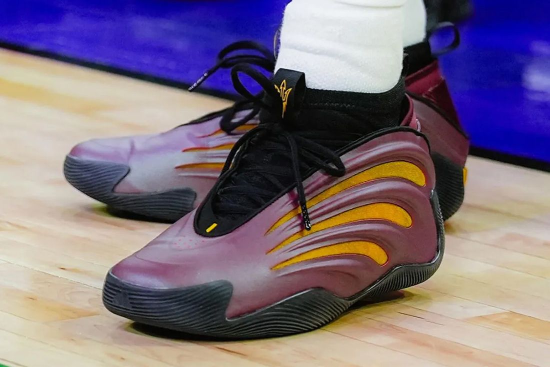 James Harden Laces the adidas Harden Vol. 9 'Sun Devils' PE