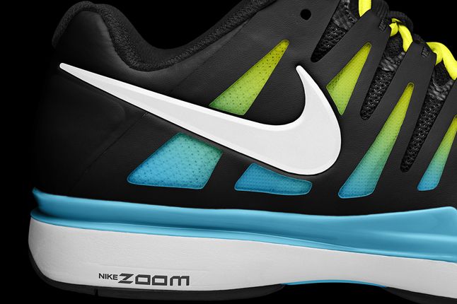 Nike Federer ZOOM VAPOR 9 TOUR Tennis Shoes Volt Gray 488000