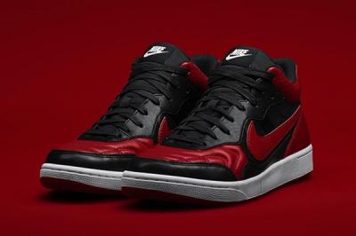 Nike Tiempo 94 Jordan Pack Red Black Angle