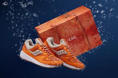 End X Saucony Grid 8500 Lobster 1