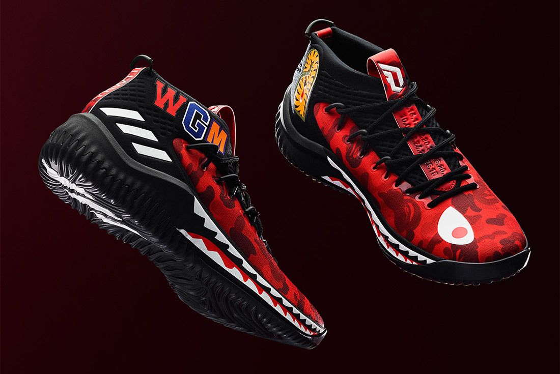 to Cop the Red BAPE x adidas DAME 4 - Sneaker Freaker