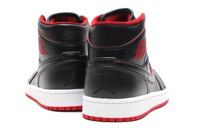 Air Jordan 1 Mid Black Gym Red 4