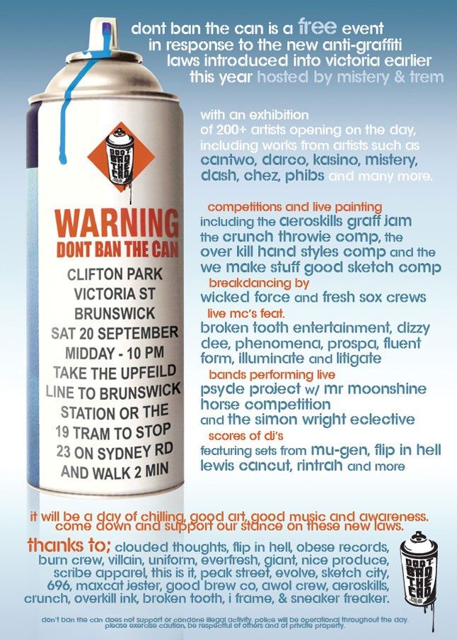 Dont Ban The Can Melbourne Venue Change 1