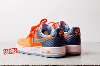 Nike Air Force 1 Low Team Orange Total Orange Heel Quarter