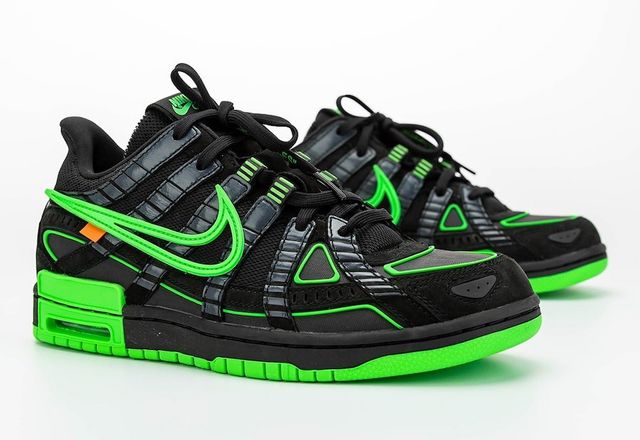 Release Date: Off White x Nike Air Rubber Dunk ‘Green Strike’ - Sneaker ...