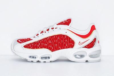 Supreme Nike Air Max Tailwind 4 Red White Release Date Left